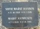 Marie Andresens gravsten på Broager Kirkegård